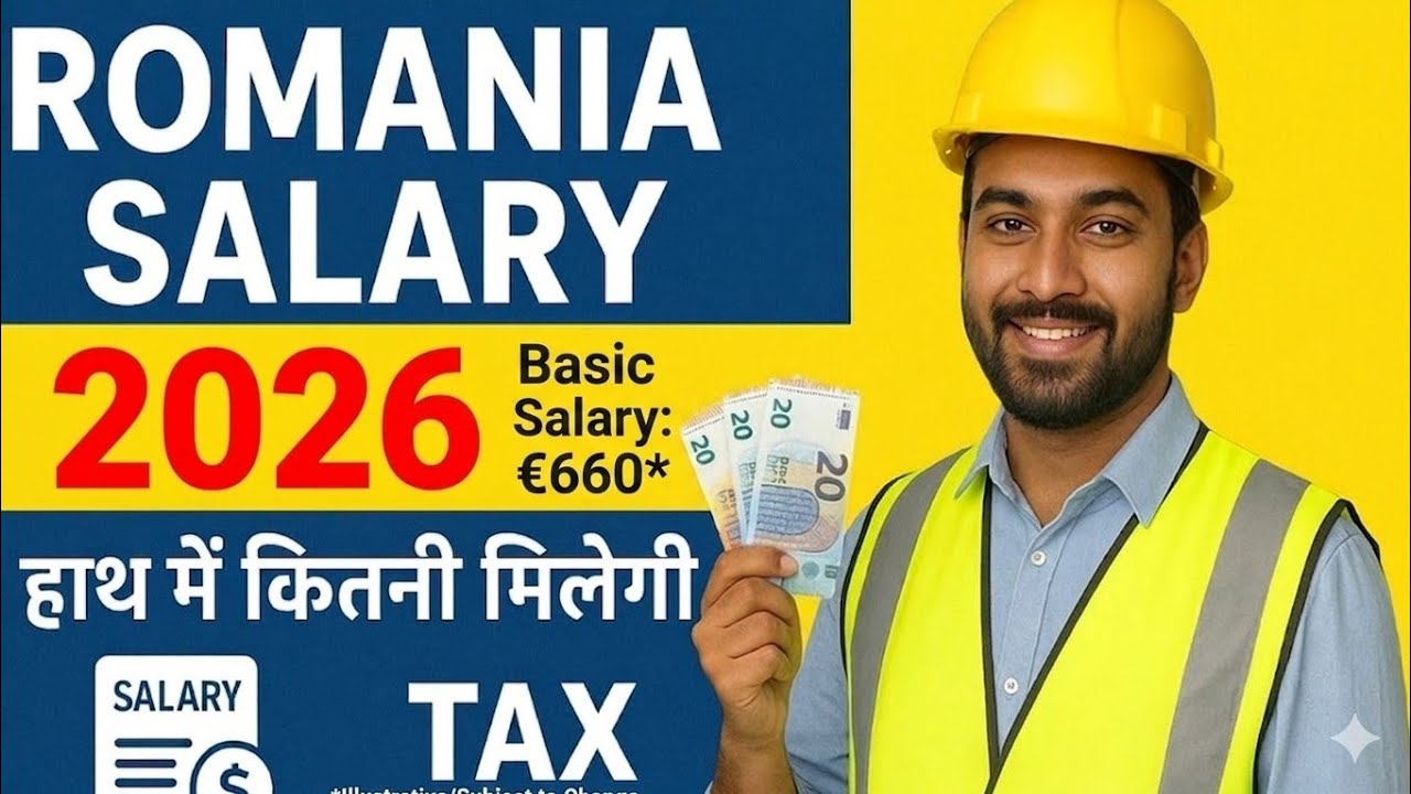 ROMANIA BASIC SALARY 2026 💰 || KITNI SALARY MILTI HAI 🇷🇴 | NEW BASIC SALARY TAX RULES LATEST UPDATE