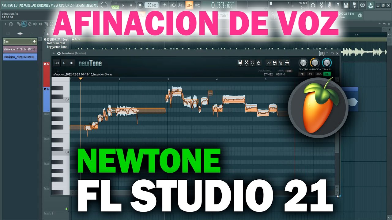 Como Afinar Voces Con Newtone En Fl Studio 20 Fl Studio 21