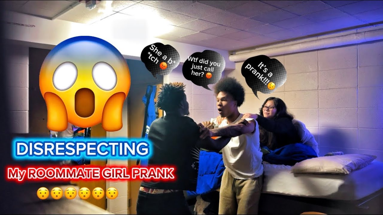 DISRESPECTING MY ROOMATE GIRLFRIEND PRANK(We STARTED FIGHTING)😳😯😱 
