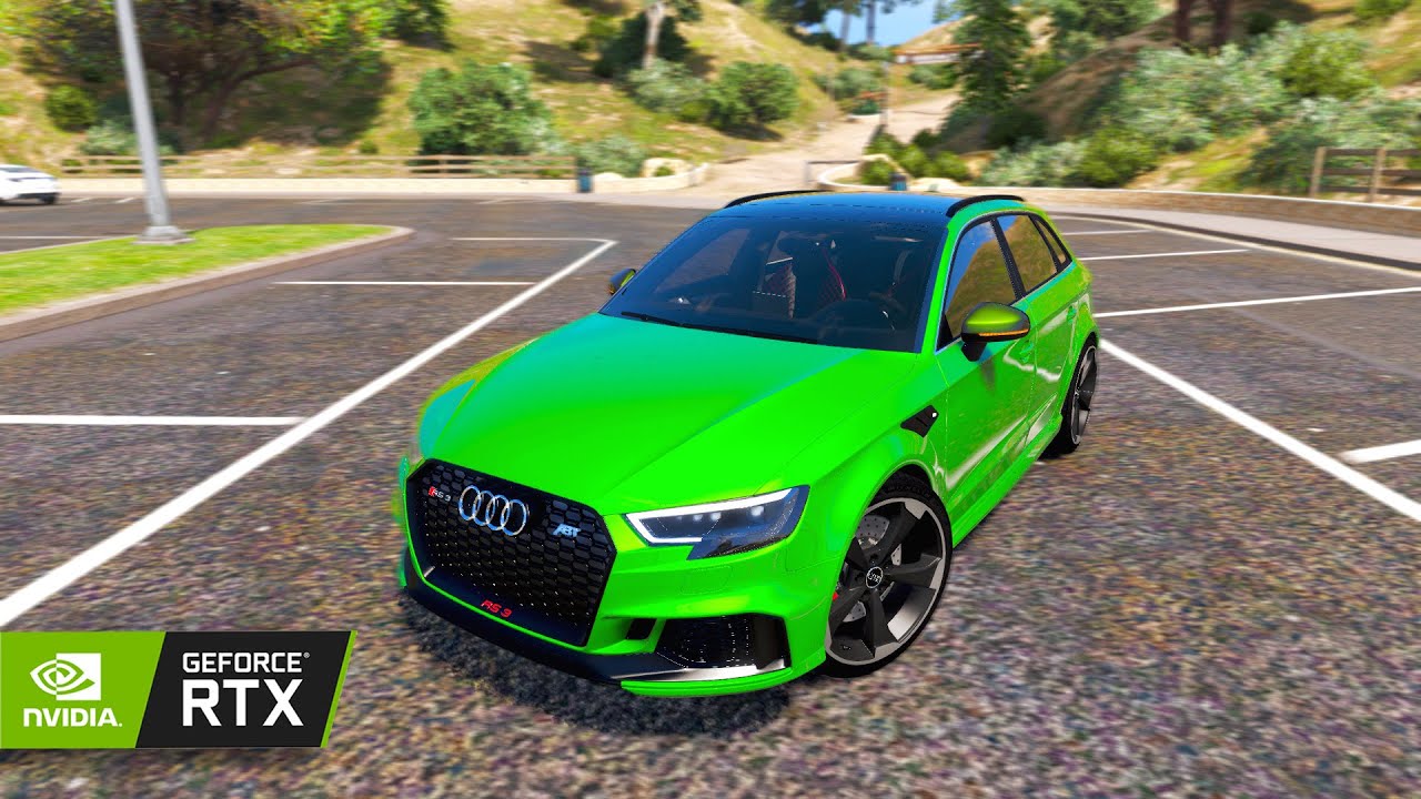GTA 5 - Audi RS3 Sportback 2018 With Real Sound|Drive|Gameplay|Mod|SHIFT GAMING