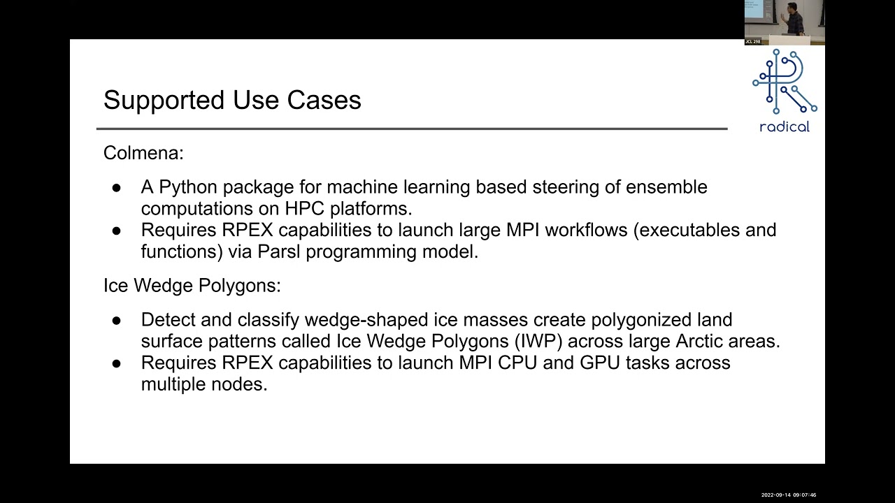 RADICAL-Pilot and Parsl: Executing Heterogeneous Workflows on HPC Platforms