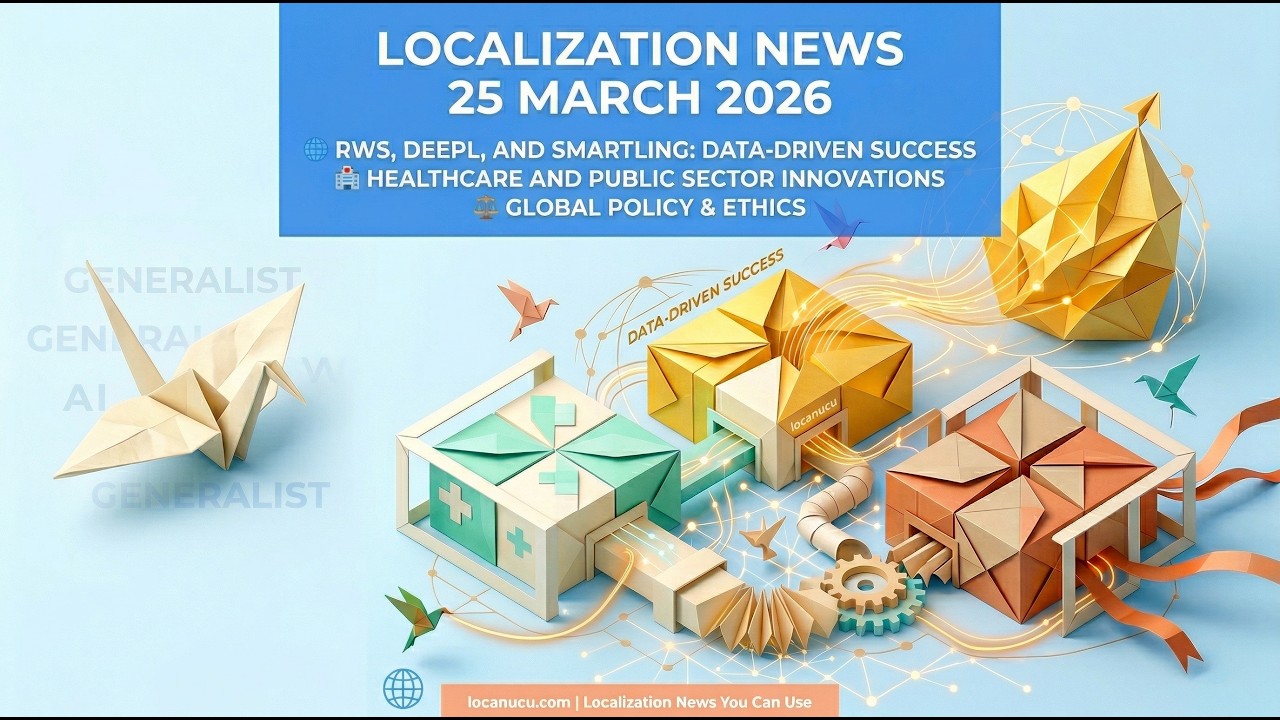 Localization News 25/03/2026: the end of the traditional, file-by-file, translation vendor