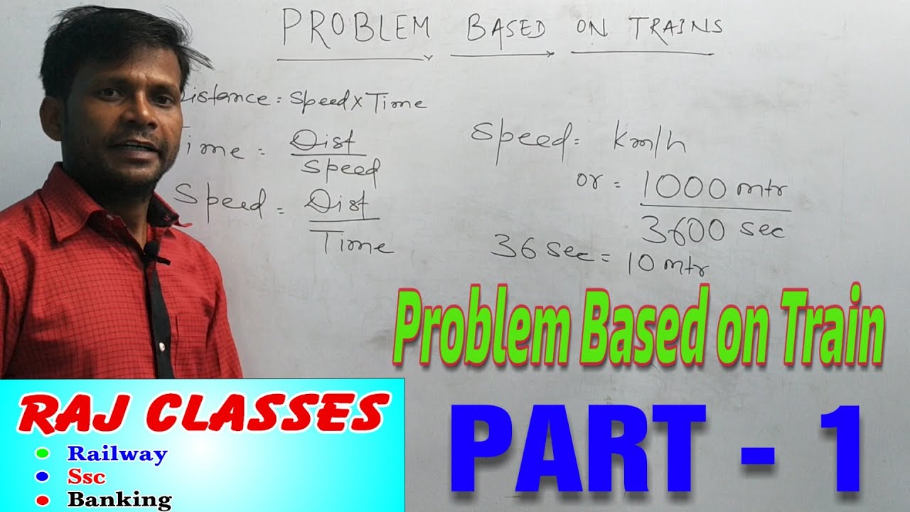 Problem Based On Train PART - 1|| speed, distance and time||Quantitative Aptitude||