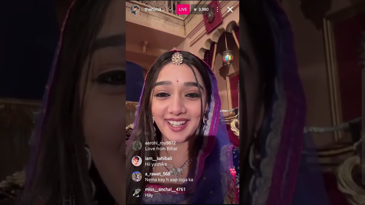 Himanshu and Yashika came live to tell us something #rimjhim #rimeer #himanshika #live #Himanshulive