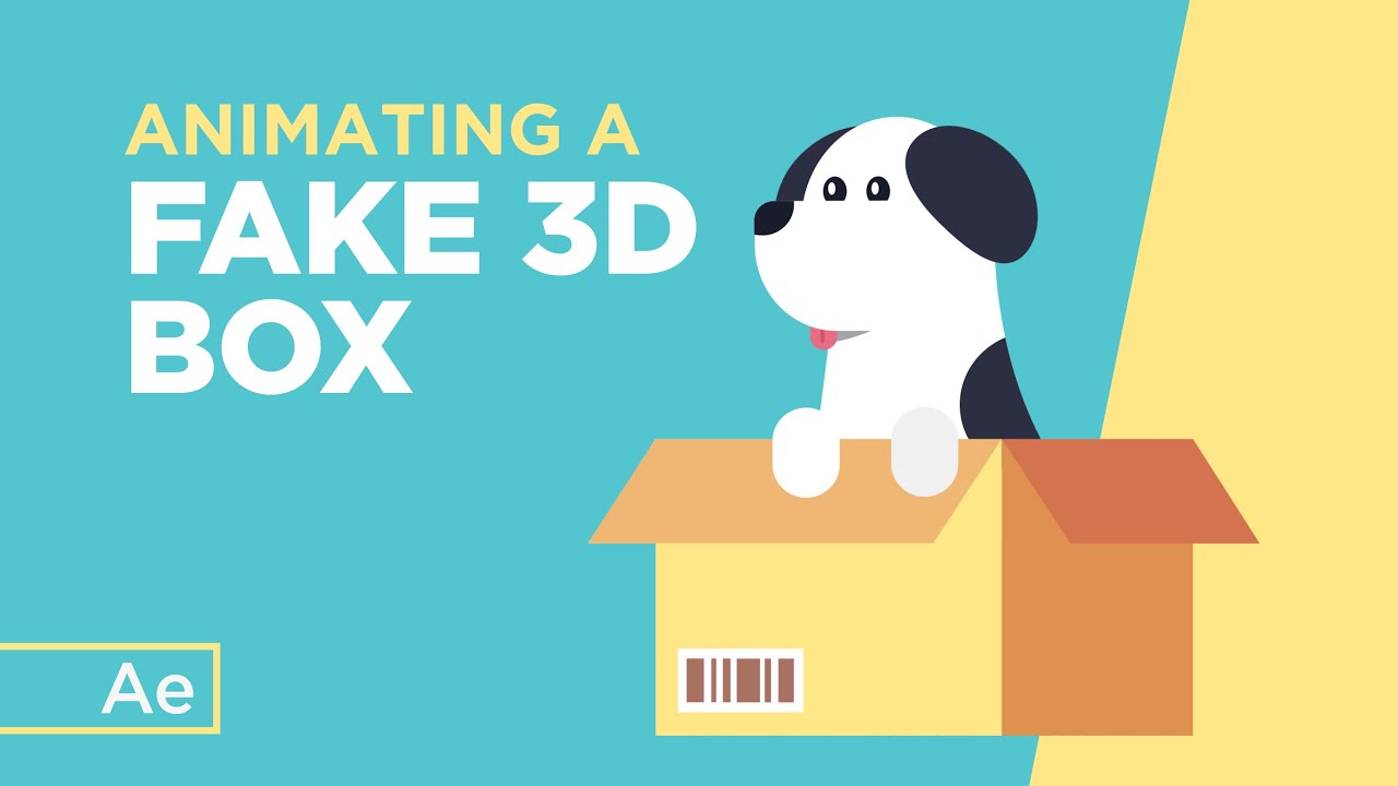 Анимация фальшивого 3D-короба в After Effects