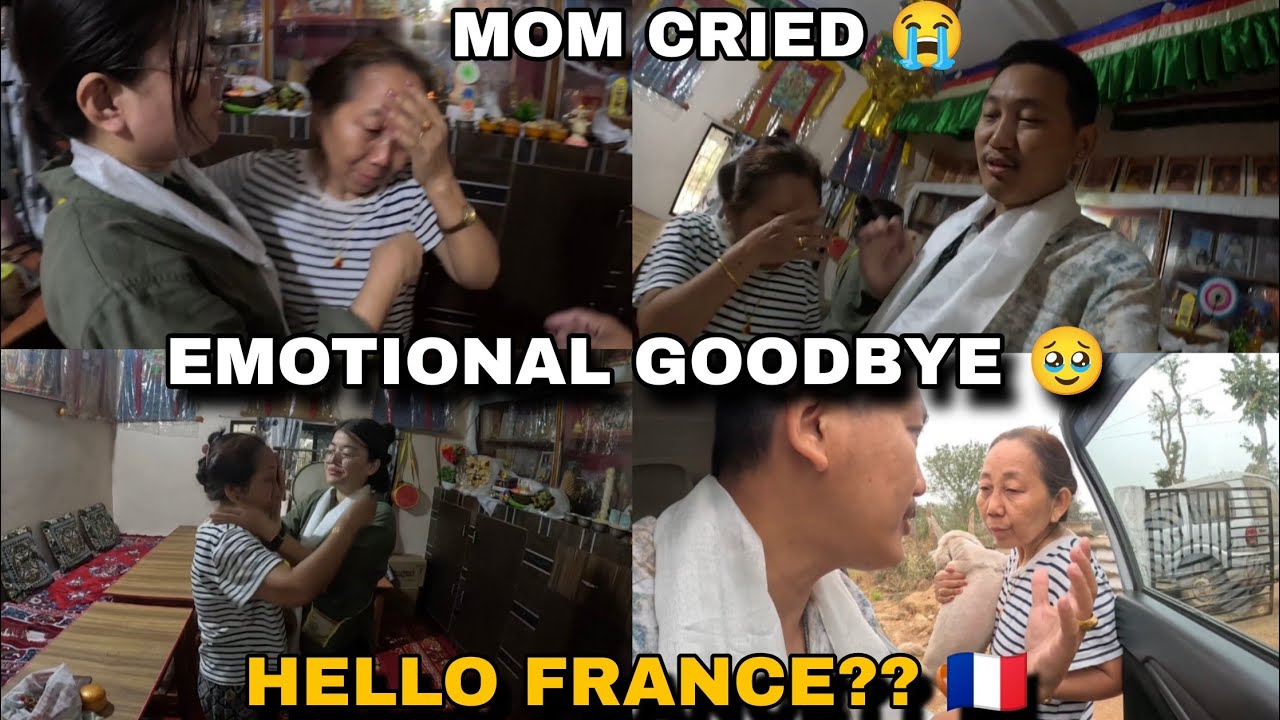 INDIA TO PARIS ?? 🇫🇷🥹Mom almost made me cry 😢 it is always Difficult to say goodbye to mom 💔🥹 