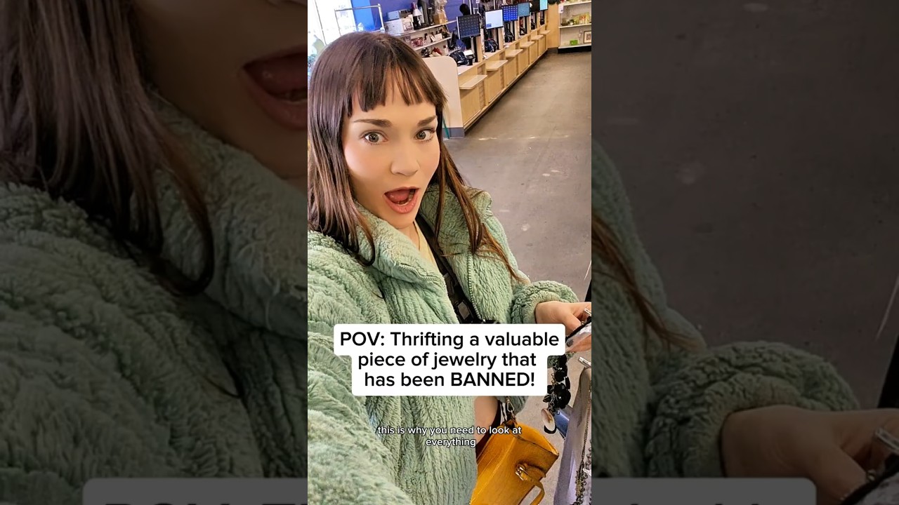 POV: Finding a BANNED jewelry item worth HUNDREDS while thrifting at Goodwill