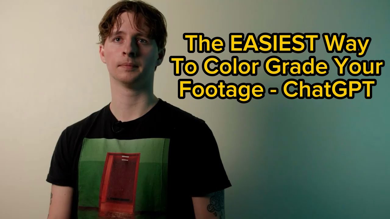 EASIEST Way To Color Grade - ChatGPT