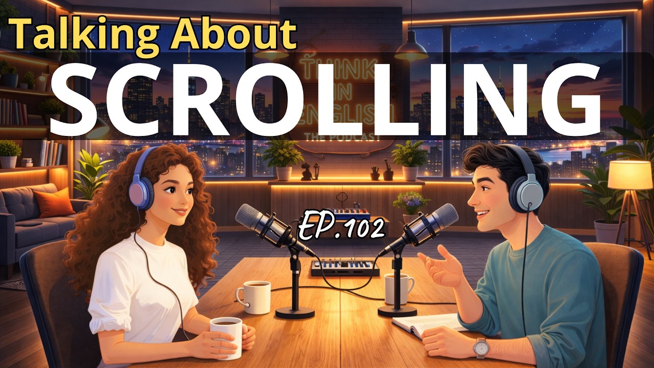 Talking About SCROLLING | Real Life English Conversations | English Podcast | Episode 102