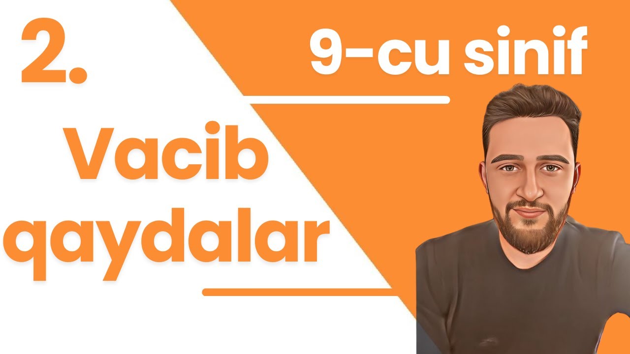 ✅ 9-cu Sinif Buraxılış Tipli Suallar (2-ci video)