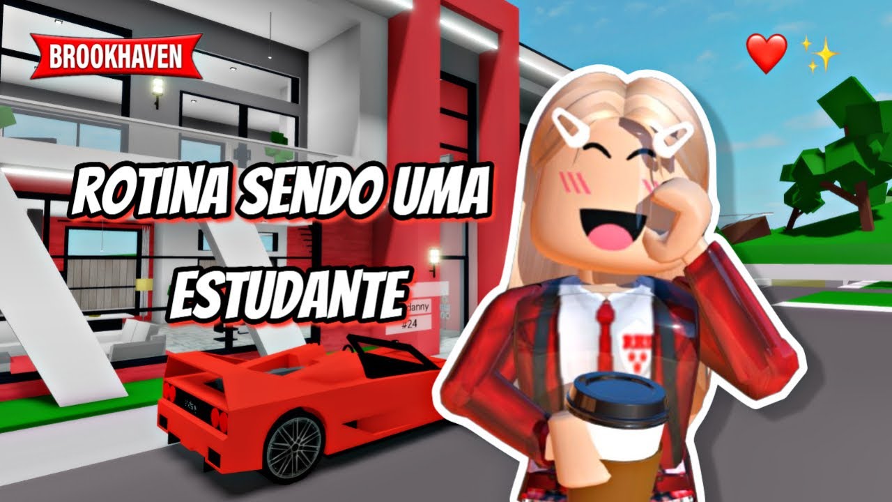 ROTINA de UMA ESTUDANTE!!  | Brookhaven Roblox | AliceMinePlay
