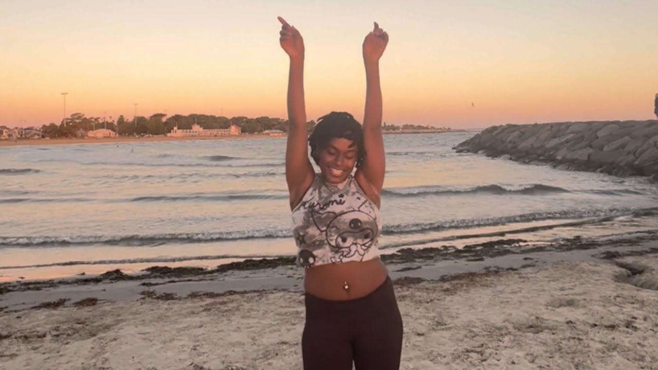 I went to the beach finally 