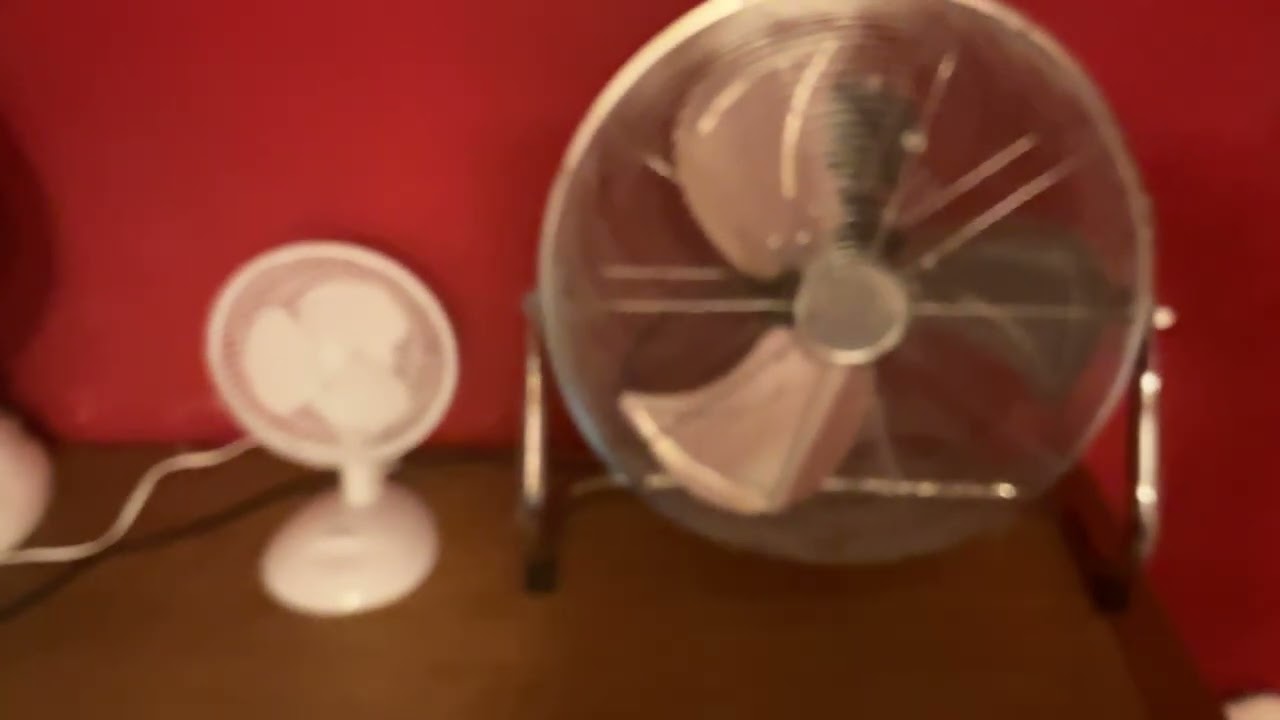 Morrisons Home 16 inch high velocity floor fan VS Newer Beldray 6 inch desk fan