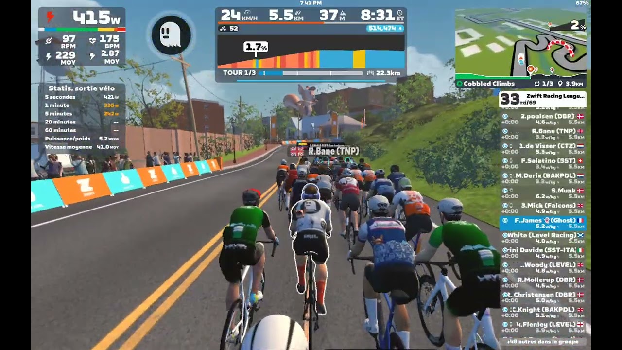 Zwift ZRL 5eme manche  