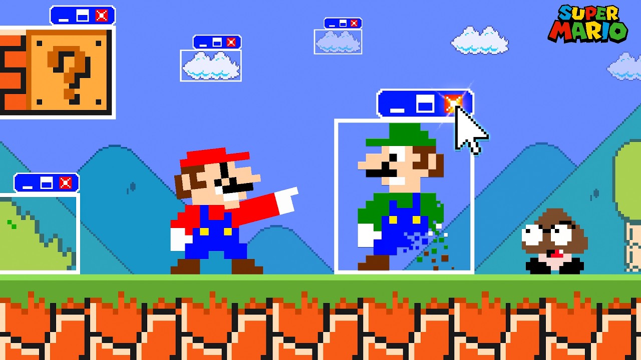Super Mario Bros., But What If Mario Gets Help from Windows 10?