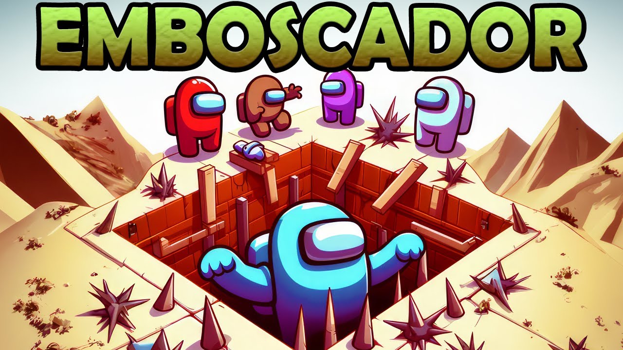 Virei o EMBOSCADOR e FAÇO ARMADILHAS NO MAPA no Among Us Mod