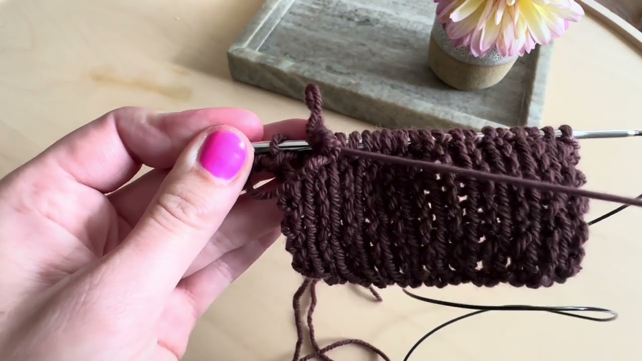 left handed - Italian bind off // Italiensk avmaskning för vänsterhänt