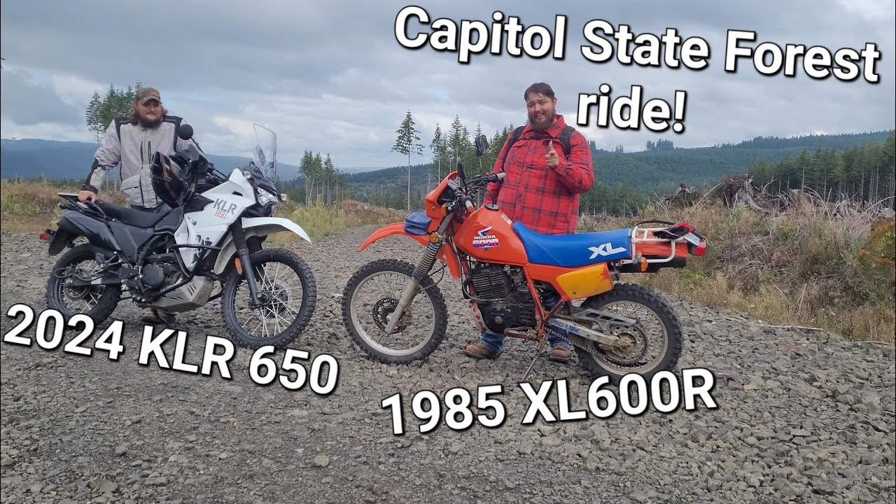 Dual Sport riding in Capitol State Forest! - XL600R - KLR650s