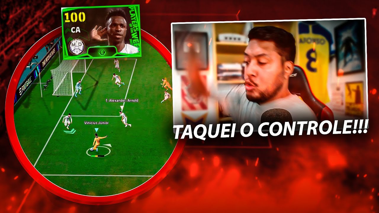 ESTREIA DO NOVO VINICIUS JÚNIOR 100 COM ÍMPETO COM MUITO RAGE - EFOOTBALL 2024 DREAM TEAM