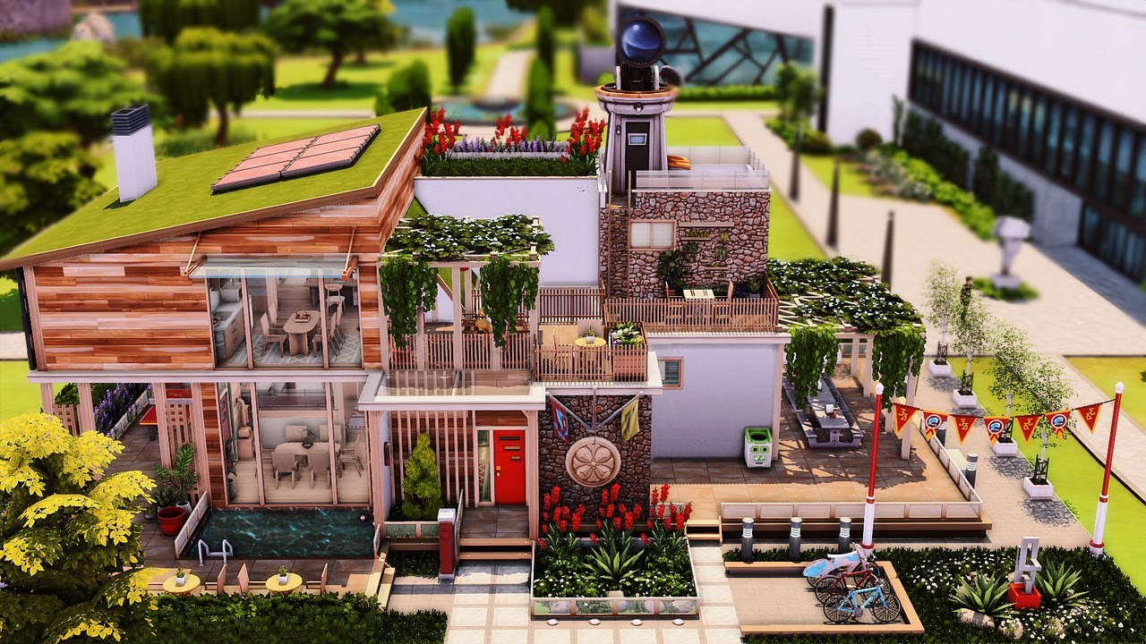Foxbury 🦞 Student Housing | The Sims 4 - Stop motion speed build (No CC)