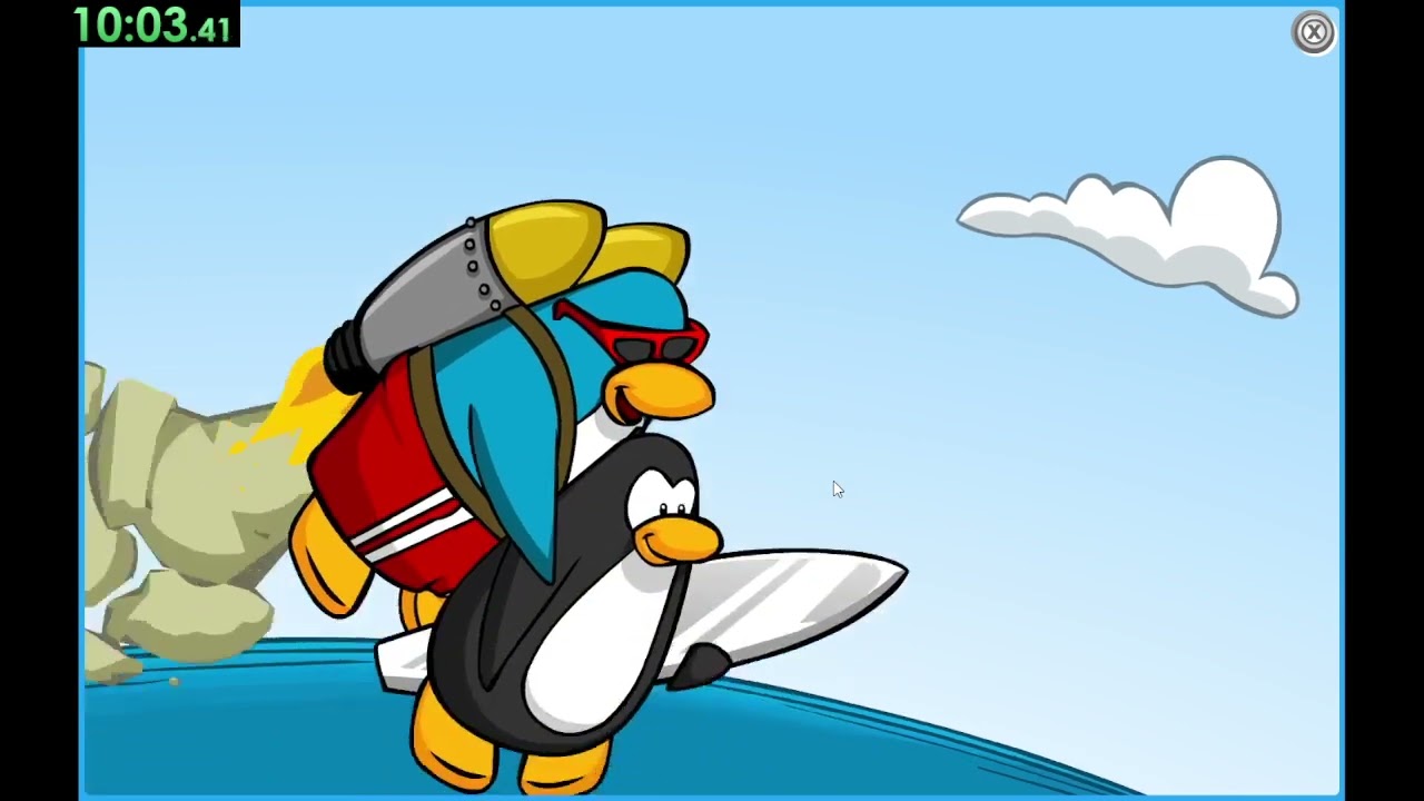 Club Penguin All Catchin Waves Stamps Speedrun in 23:26