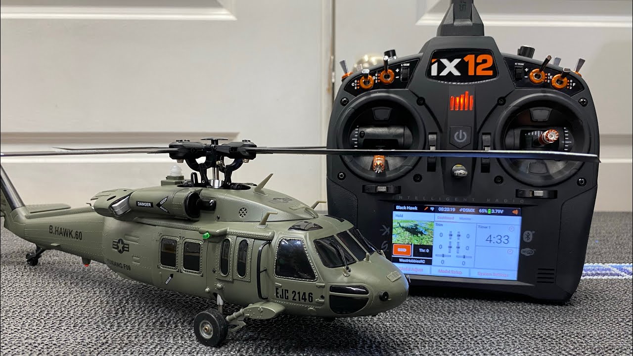 YX UH-60 Black Hawk Spektrum Radio Setup