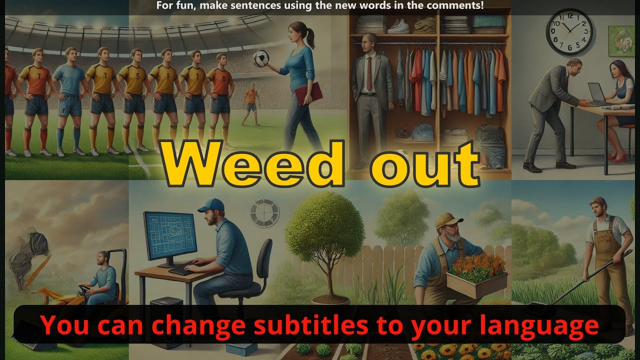 Weed out meaning with 5 examples