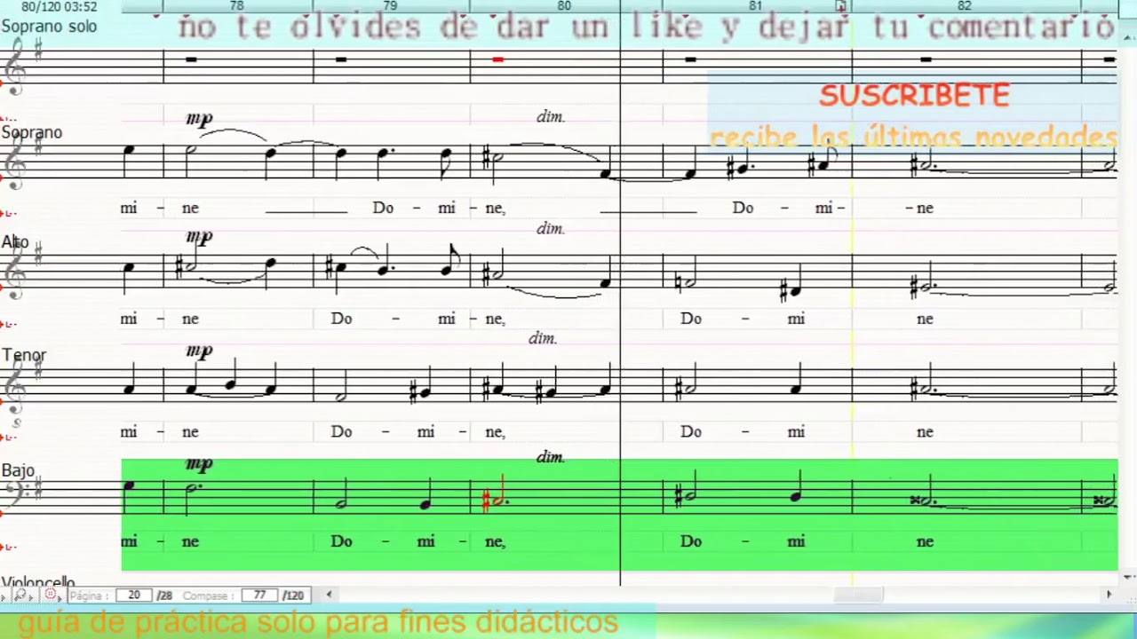 Lux Aeterna - Requiem John Rutter - BAJO 2 guía de estudio