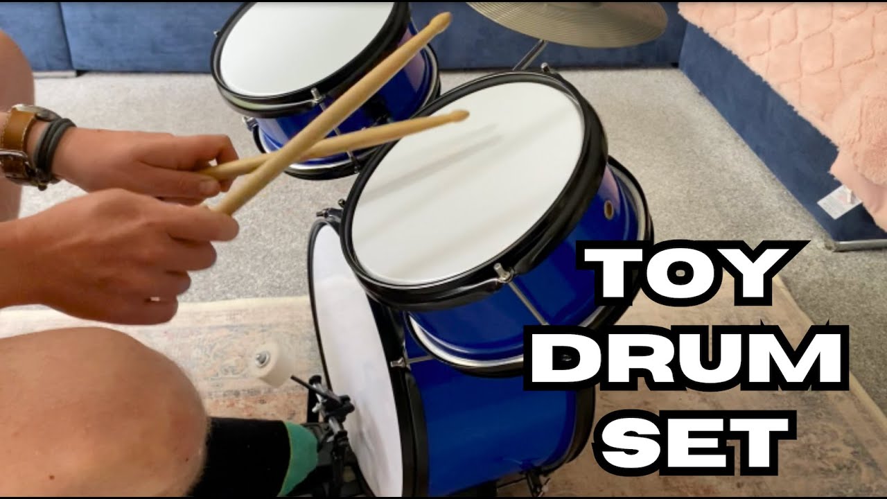 I bought my kids a toy drum set and tried it out first!