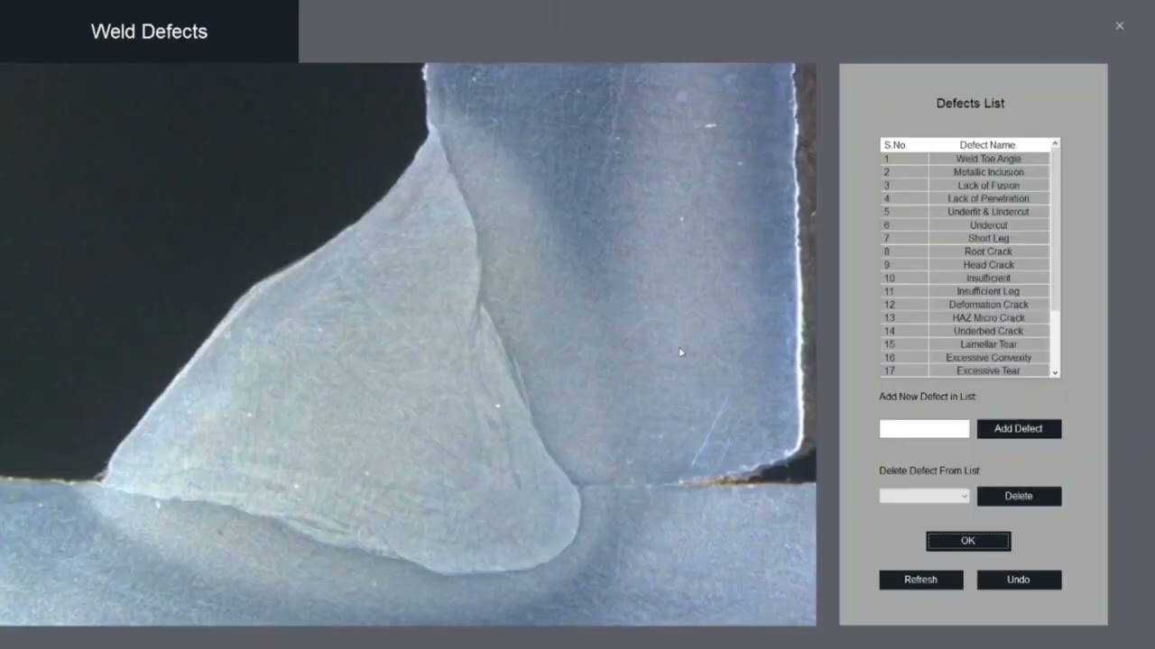 WELD CHECK SOFTWARE