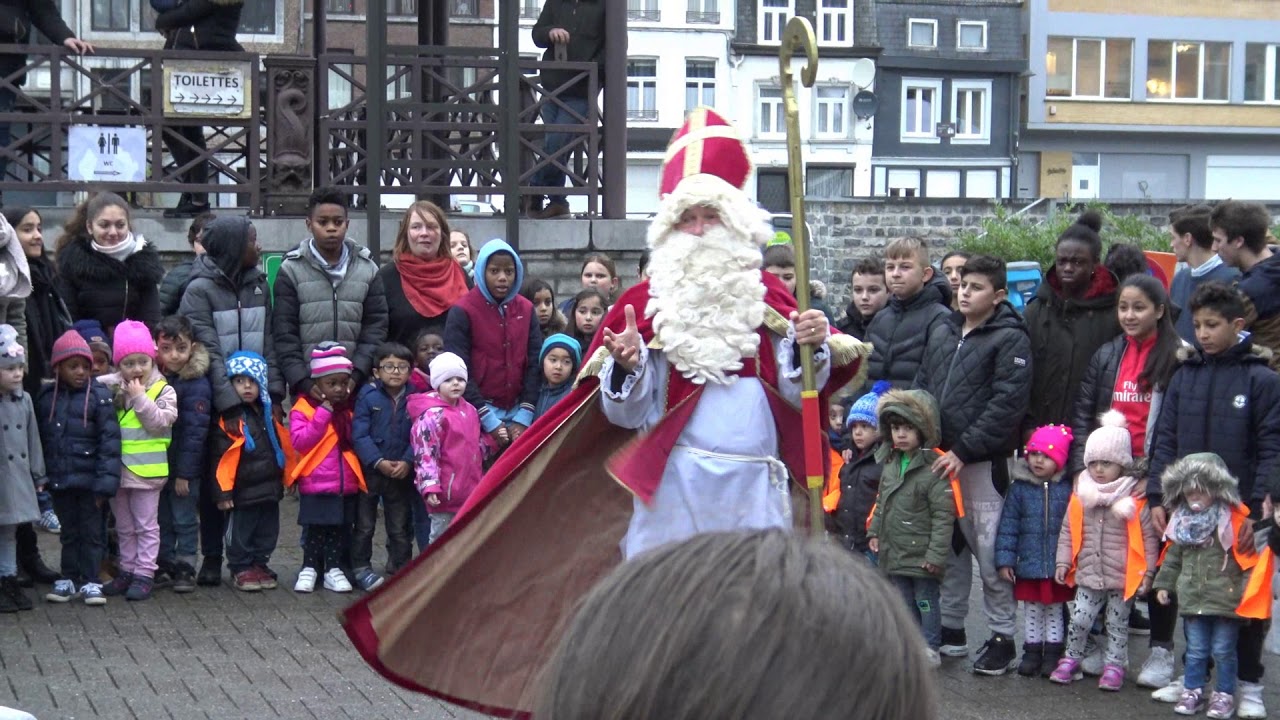 Saint Nicolas arrive en bateau à Verviers le 7/12/2018