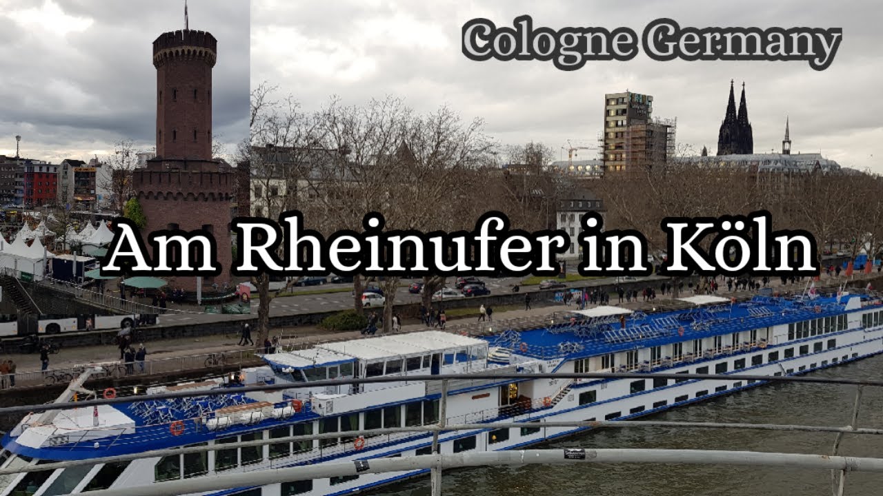 Am Rheinufer Bei K&ouml;ln || The Rhein river in Cologne Tour Germany 2022