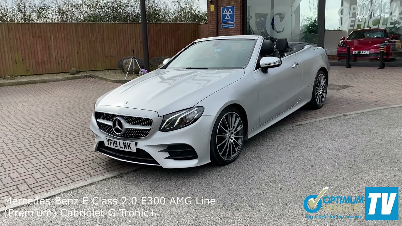 Mercedes-Benz E Class 2.0 E300 AMG Line (Premium) Cabriolet G-Tronic+ - Optimum Vehicles Ltd