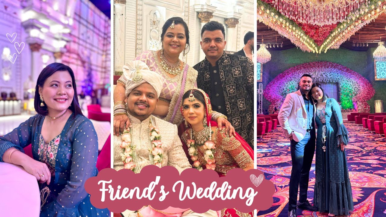 Friend’s Wedding Vlog 💍 | School Friends Reunion After Long time 🤗 | Engagement + Wedding Fun 🤩🎉