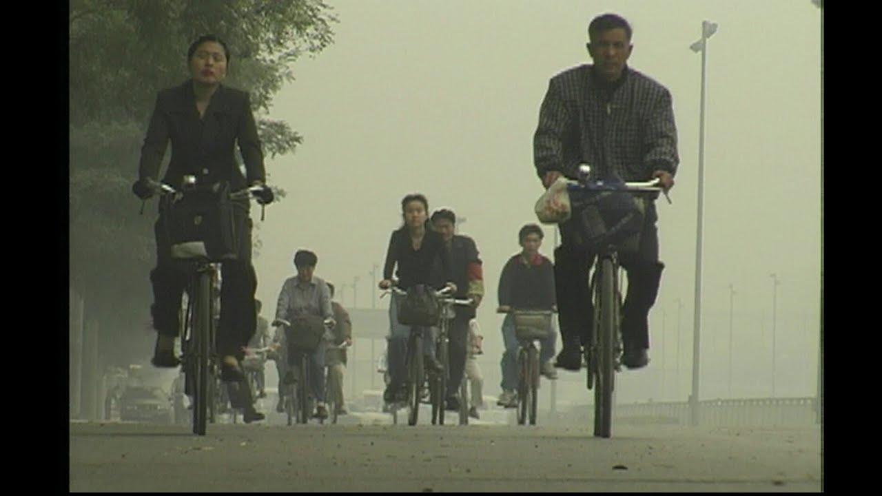 1998年撮影　中国北京（自転車通勤風景、昔の街並み胡同）Beijing 1998 Bicycle commuting , Hutong 13hours videos