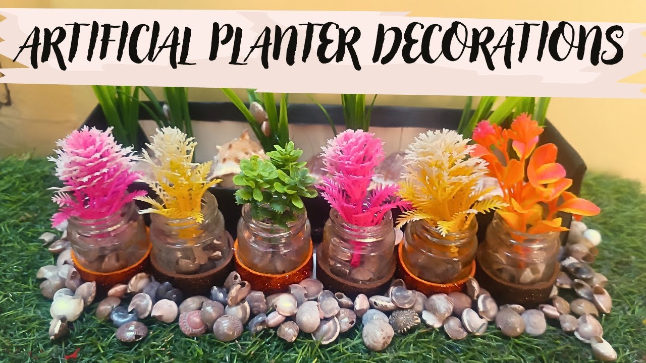Artificial planter decorations ideas | best out of waste | craft ideas |