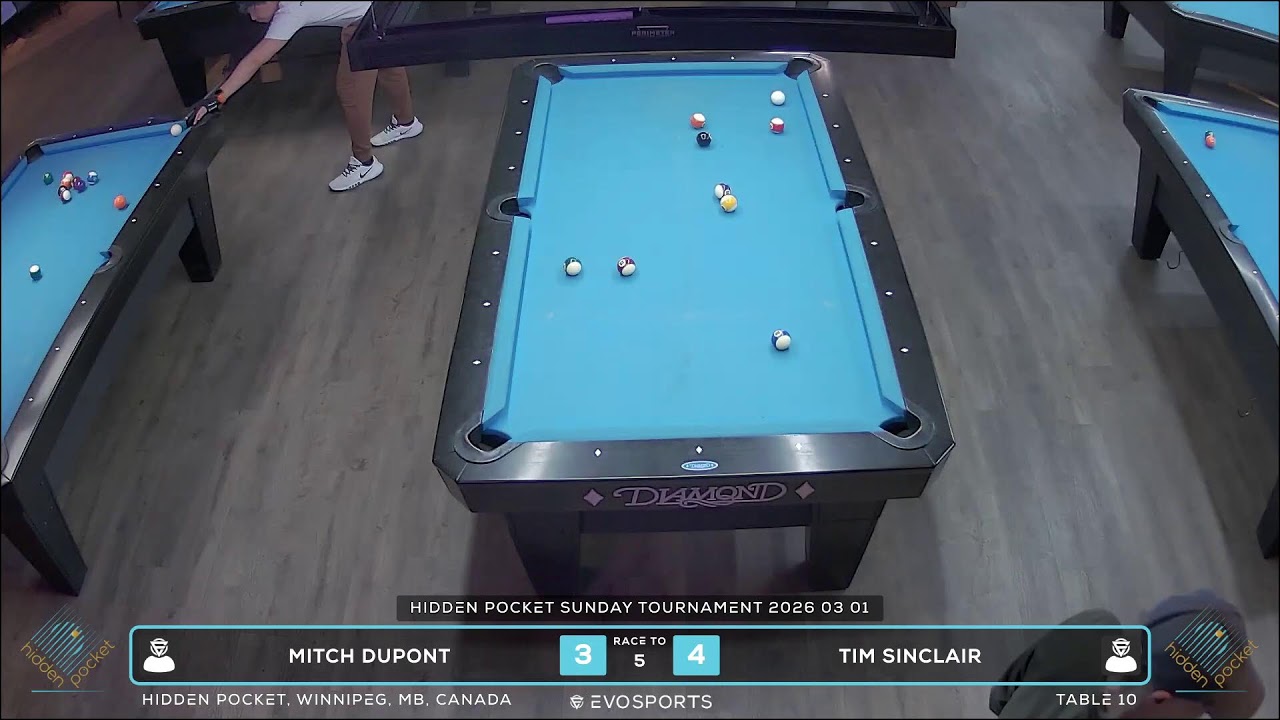 MITCH DUPONT vs TIM SINCLAIR - HIDDEN POCKET - TABLE 10 | EvoSports