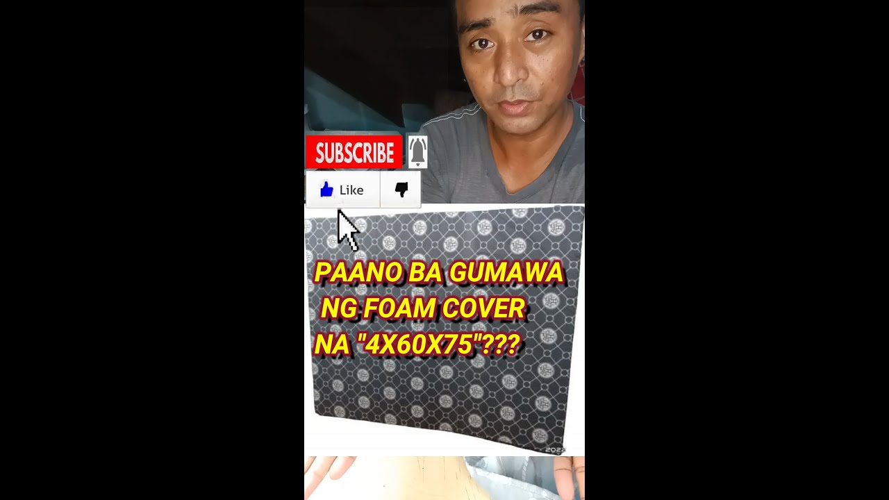 Paano tahiin ang 4x60x75 FOAM COVER?|How to make a 4x60x75 FOAM COVER???