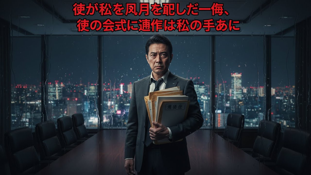 「凡人だ」と罵った彼――いま私が握っているのは、彼の会社の命運