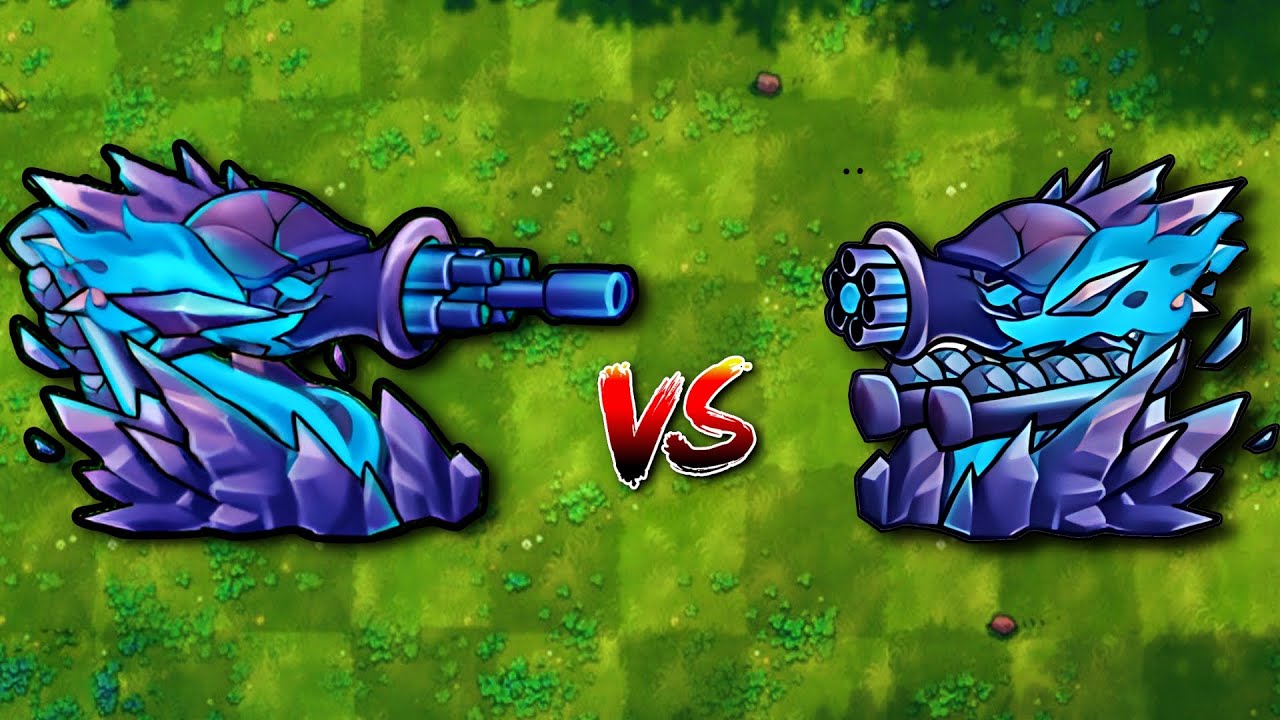 Obsidian Sniper Turret vs. Obsidian Gatling Turret - PvZ 2.6 Challenge !!