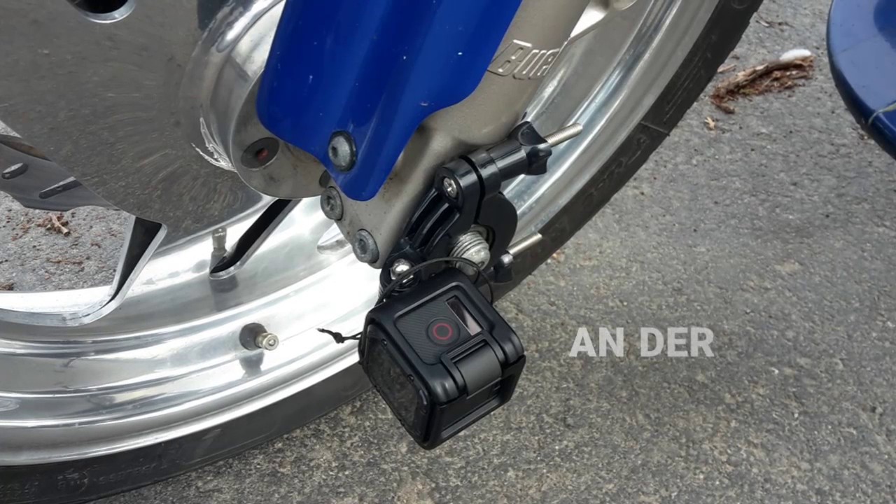 Verschiedene Positionen für die GoPro Session am Motorrad