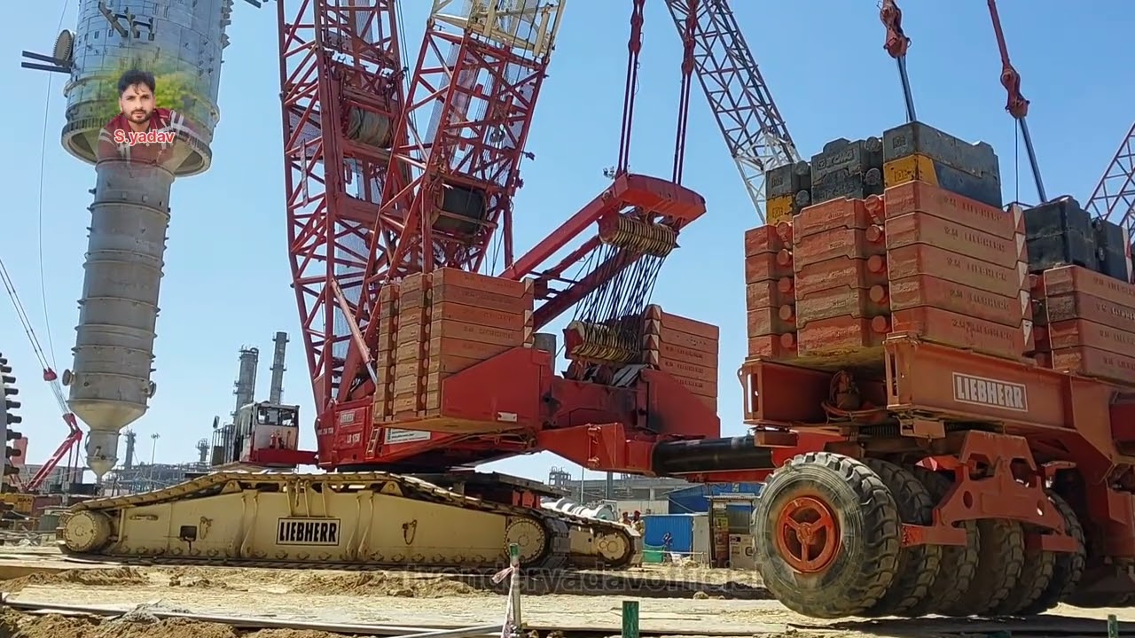 CRAWLER CRANE |  LIEBHERR LR1750 | HEAVY EQUIPMENT  | ERECTION #viralvideo #trending
