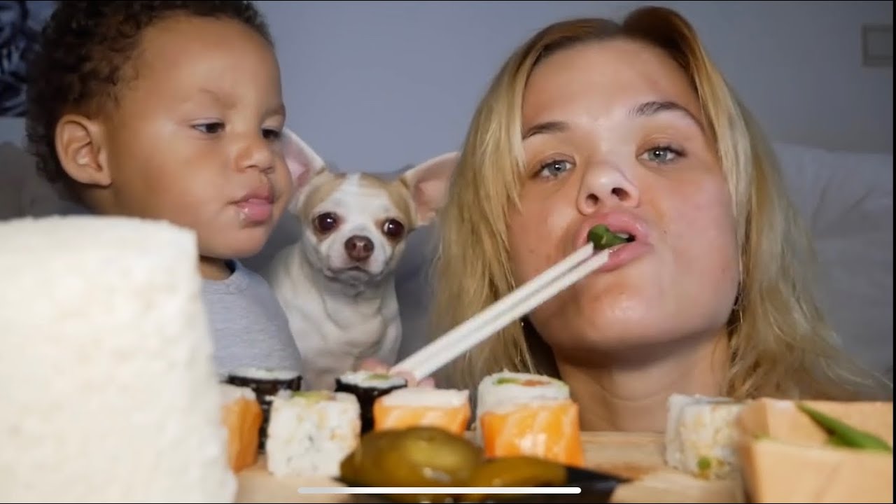 Mukbang -  Sushi (avec bébé)