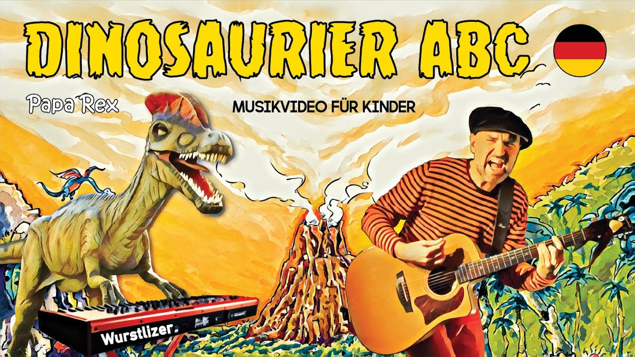 Dinosaurier ABC (Musikvideo für Kinder) - Papa Rex - Dinosaurierlieder - Alphabetlied