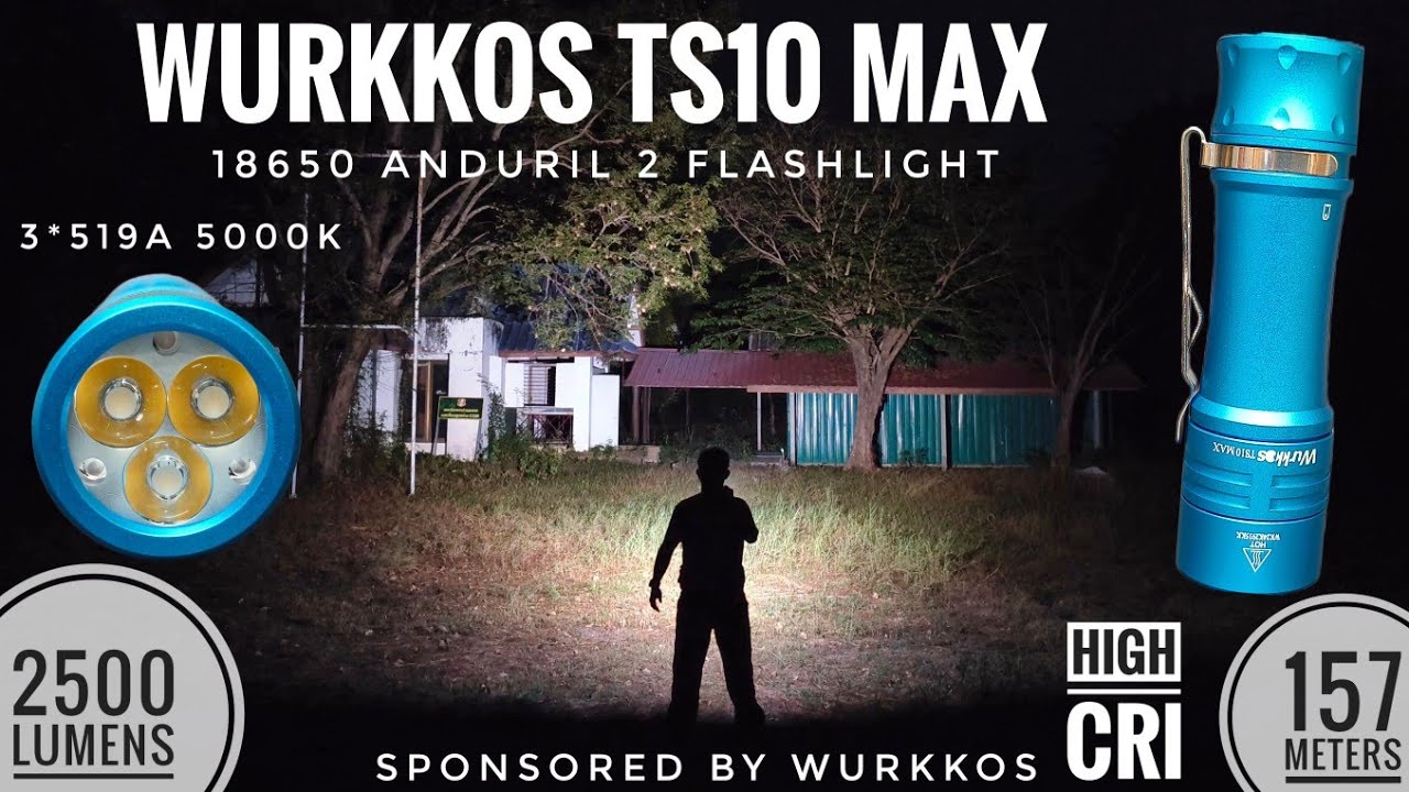 Wurkkos TS10 Max Review & Beamshots Comparison with TS10