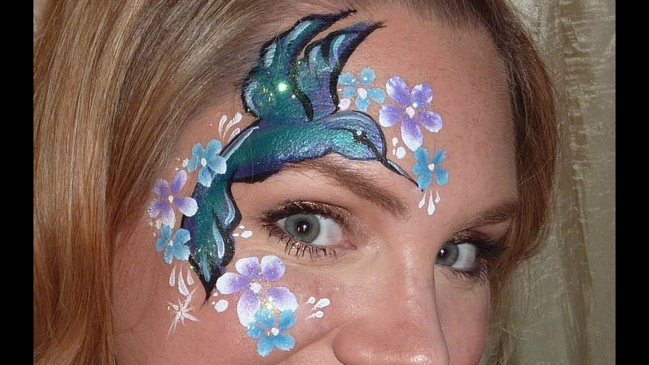 Hummingbird Face Painting Tutorial