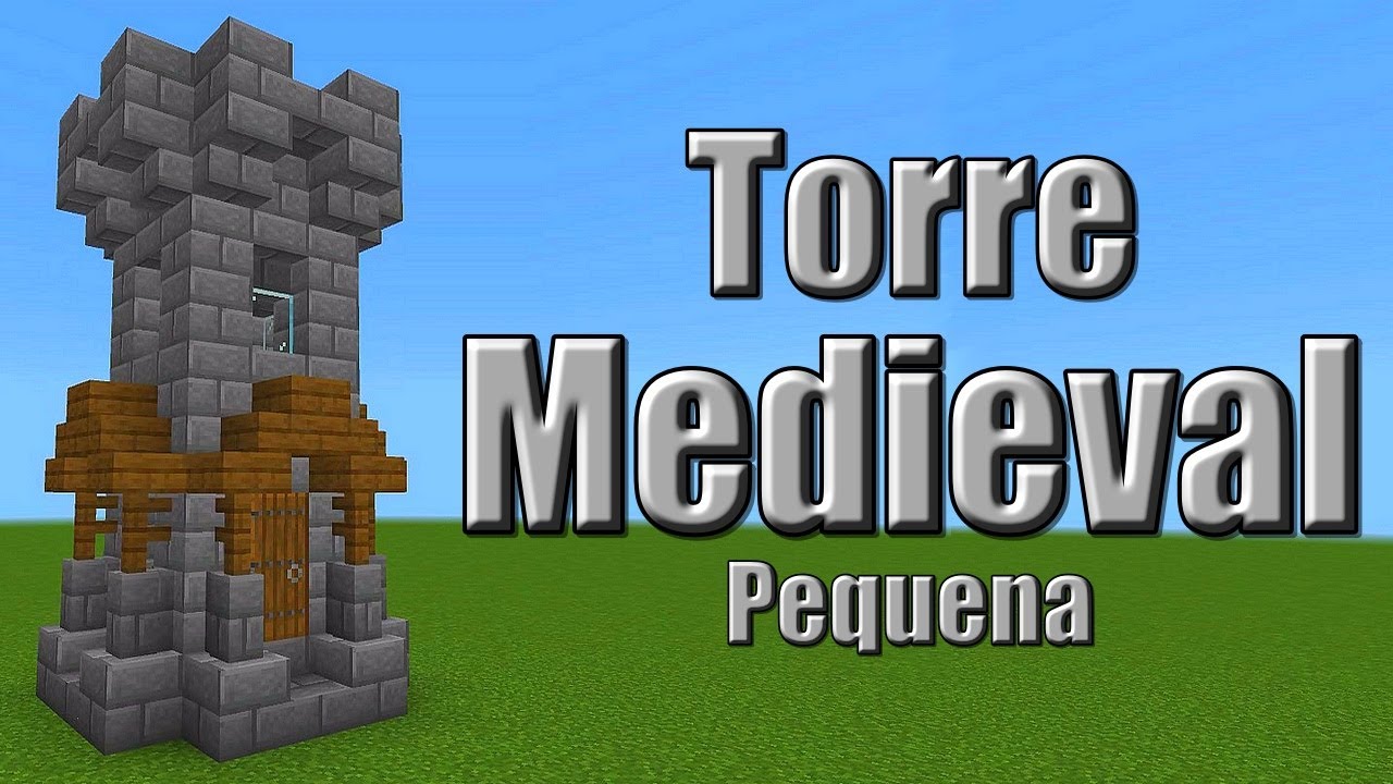 Como fazer uma TORRE MEDIEVAL pequena no Minecraft
