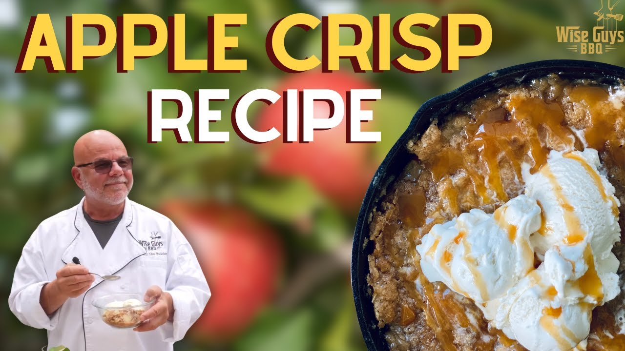 How to Make Apple Crisp on a pellet grill | Easy Cast Iron Dessert
