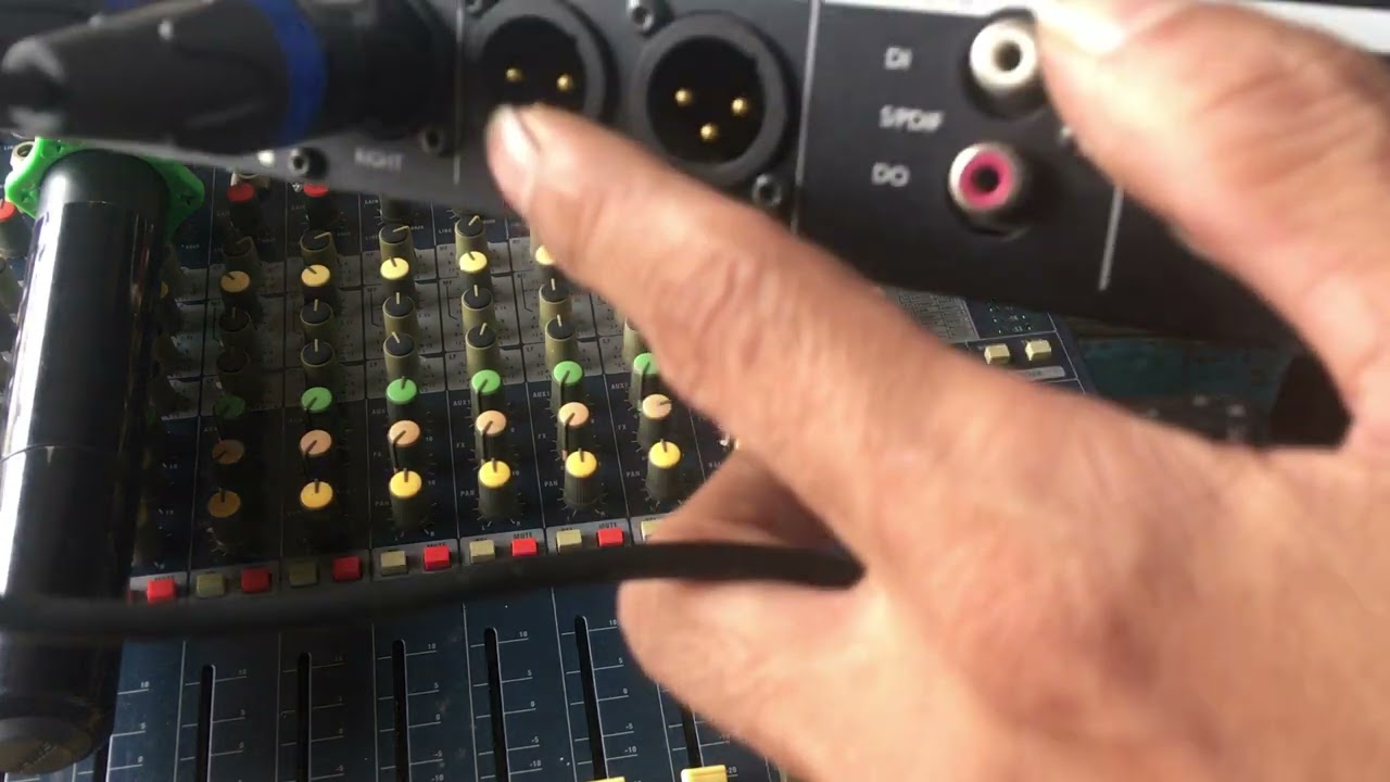 Test mixer cach ket noi efx rời vào mixer .