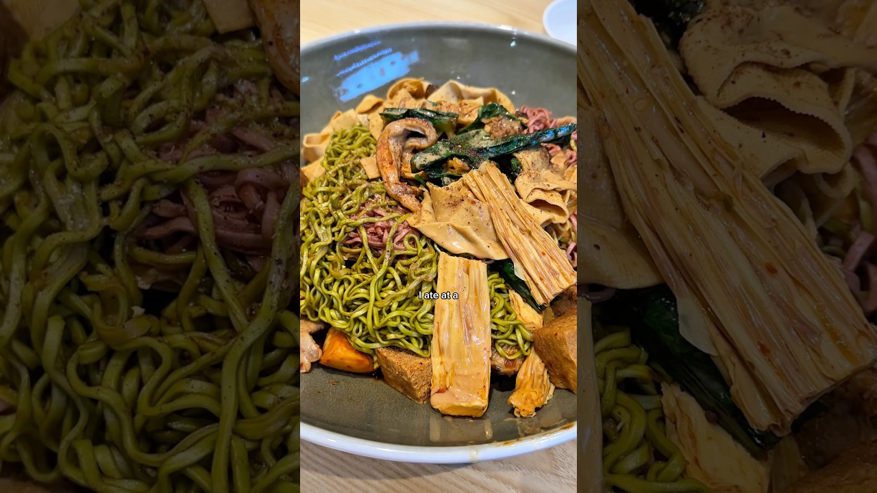 EVERYTHING I ATE AT A CUSTOMIZABLE DRY HOTPOT🍜 #hotpot #veganfood #chinesefood #singapore #vegan